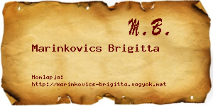 Marinkovics Brigitta névjegykártya